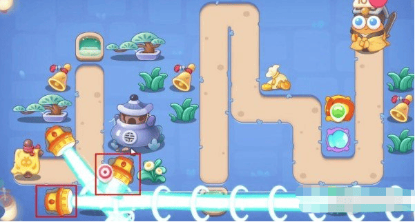 保卫萝卜4阿波道长第3关无道具金萝卜全清攻略 - 游戏熊