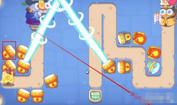 保卫萝卜4阿波道长第3关无道具金萝卜全清攻略 - 游戏熊