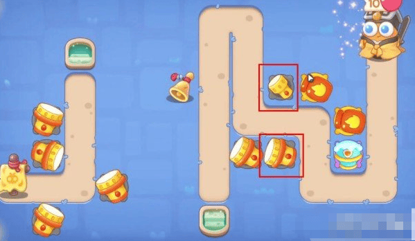 保卫萝卜4阿波道长第3关无道具金萝卜全清攻略 - 游戏熊