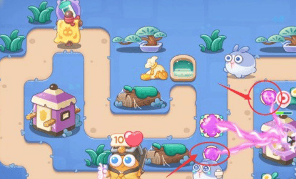 保卫萝卜4阿波道长第6关无道具金萝卜全清攻略 - 游戏熊