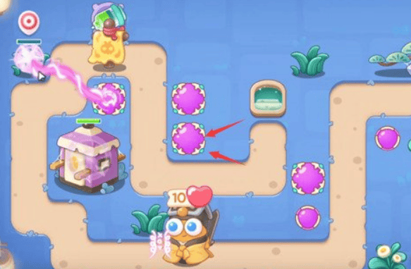 保卫萝卜4阿波道长第6关无道具金萝卜全清攻略 - 游戏熊