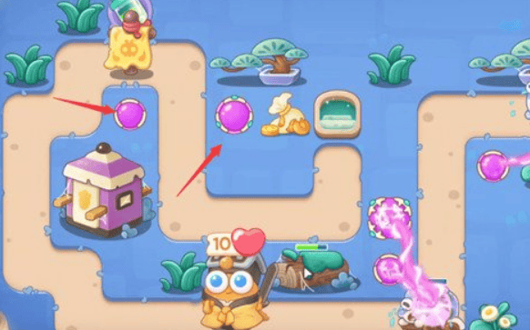 保卫萝卜4阿波道长第6关无道具金萝卜全清攻略 - 游戏熊