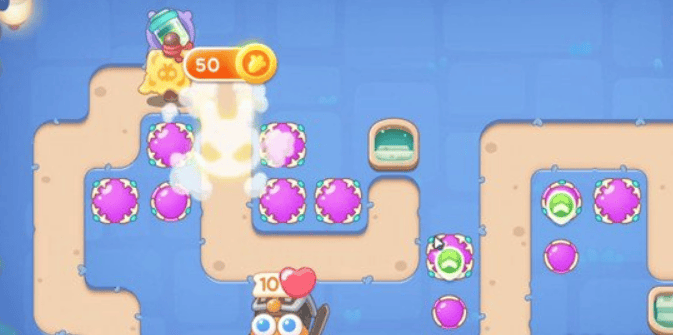 保卫萝卜4阿波道长第6关无道具金萝卜全清攻略 - 游戏熊