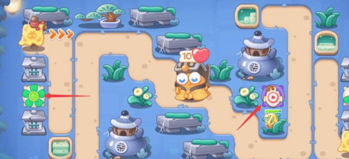 保卫萝卜4阿波道长第7关无道具金萝卜全清攻略 - 游戏熊