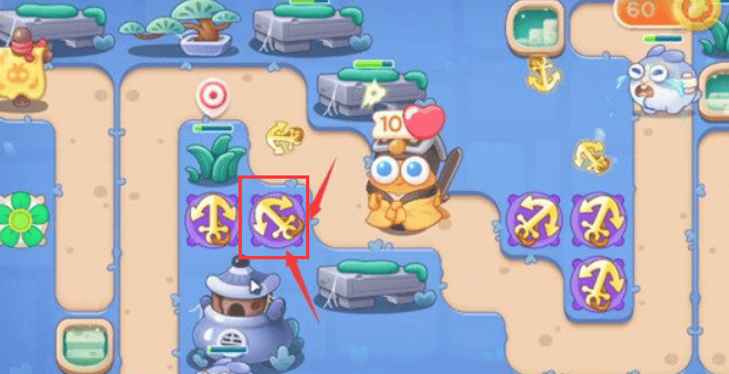 保卫萝卜4阿波道长第7关无道具金萝卜全清攻略 - 游戏熊