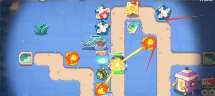 保卫萝卜4阿波道长第9关无道具金萝卜全清攻略 - 游戏熊