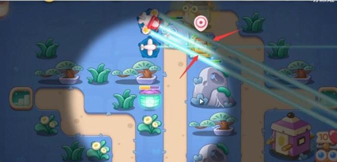 保卫萝卜4阿波道长第9关无道具金萝卜全清攻略 - 游戏熊