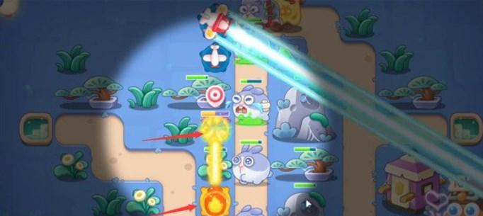 保卫萝卜4阿波道长第9关无道具金萝卜全清攻略 - 游戏熊