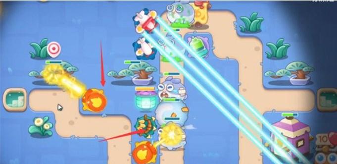 保卫萝卜4阿波道长第9关无道具金萝卜全清攻略 - 游戏熊