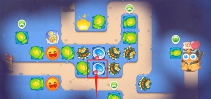 保卫萝卜4阿波道长第17关无道具金萝卜全清攻略 - 游戏熊