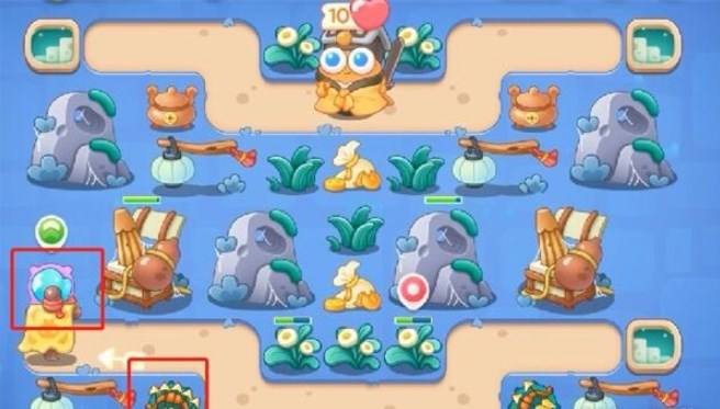 保卫萝卜4阿波道长第18关无道具金萝卜全清攻略 - 游戏熊