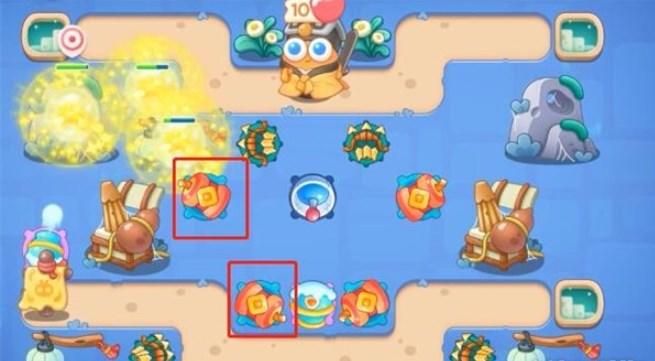 保卫萝卜4阿波道长第18关无道具金萝卜全清攻略 - 游戏熊