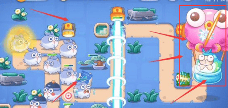 保卫萝卜4阿波道长第21关无道具金萝卜全清攻略 - 游戏熊