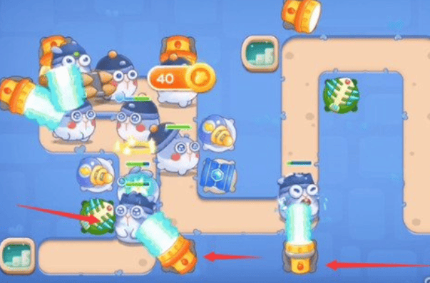 保卫萝卜4阿波道长第21关无道具金萝卜全清攻略 - 游戏熊