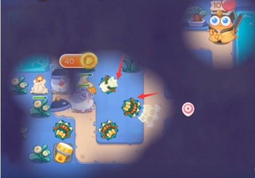 保卫萝卜4阿波道长第24关无道具金萝卜全清攻略 - 游戏熊