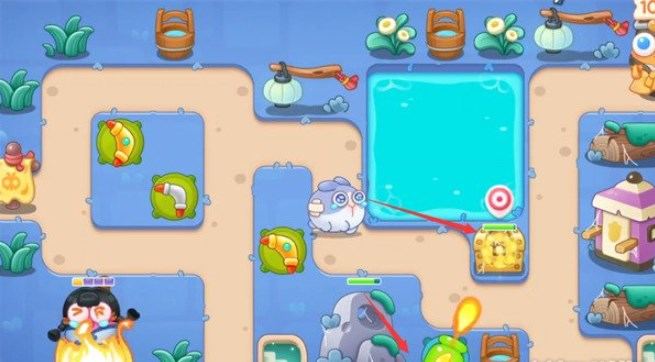 保卫萝卜4阿波道长第25关无道具金萝卜全清攻略 - 游戏熊