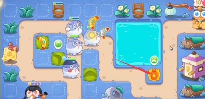 保卫萝卜4阿波道长第25关无道具金萝卜全清攻略 - 游戏熊