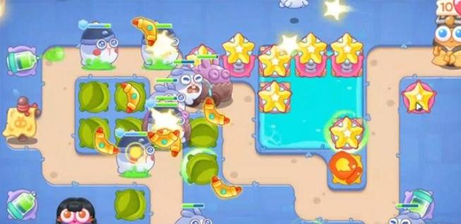 保卫萝卜4阿波道长第25关无道具金萝卜全清攻略 - 游戏熊