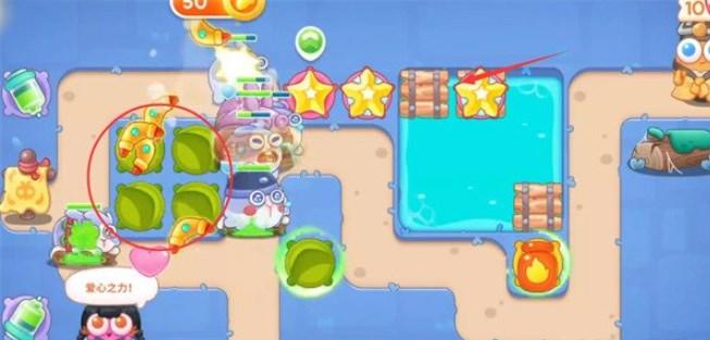 保卫萝卜4阿波道长第25关无道具金萝卜全清攻略 - 游戏熊