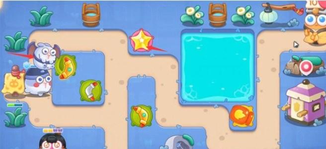 保卫萝卜4阿波道长第25关无道具金萝卜全清攻略 - 游戏熊