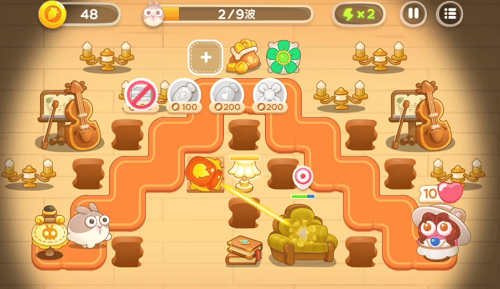 保卫萝卜4阿波尼克号第8关无道具金萝卜全清攻略 - 游戏熊