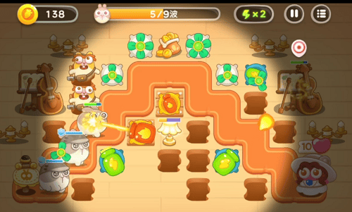 保卫萝卜4阿波尼克号第8关无道具金萝卜全清攻略 - 游戏熊