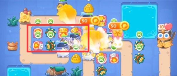 保卫萝卜4阿波道长第27关无道具金萝卜全清攻略 - 游戏熊