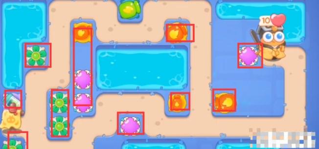 保卫萝卜4阿波道长第32关无道具金萝卜全清攻略 - 游戏熊