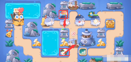 保卫萝卜4阿波道长第40关无道具金萝卜全清攻略 - 游戏熊