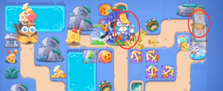 保卫萝卜4阿波道长第40关无道具金萝卜全清攻略 - 游戏熊