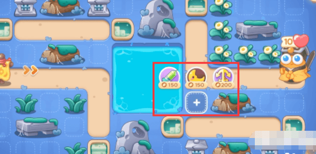 保卫萝卜4阿波道长第54关无道具金萝卜全清攻略 - 游戏熊