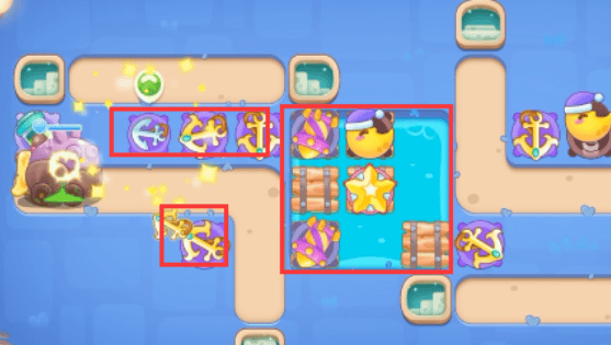 保卫萝卜4阿波道长第54关无道具金萝卜全清攻略 - 游戏熊