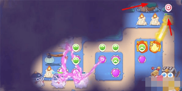 保卫萝卜4阿波道长第59关无道具金萝卜全清攻略 - 游戏熊