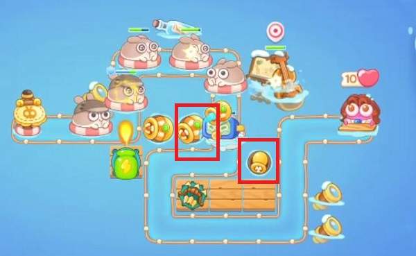 保卫萝卜4阿波尼克号第21关无道具金萝卜全清攻略 - 游戏熊