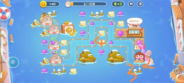 保卫萝卜4阿波尼克号第35关无道具金萝卜全清攻略 - 游戏熊