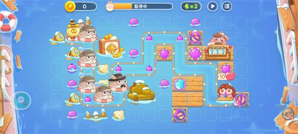 保卫萝卜4阿波尼克号第35关无道具金萝卜全清攻略 - 游戏熊