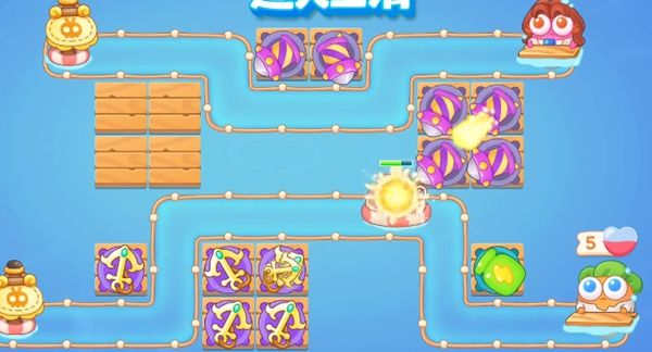 保卫萝卜4阿波尼克号第38关无道具金萝卜全清攻略 - 游戏熊