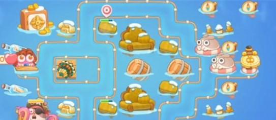 保卫萝卜4阿波尼克号第45关无道具金萝卜全清攻略 - 游戏熊