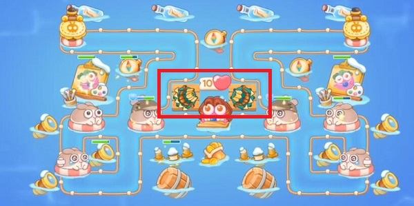 保卫萝卜4阿波尼克号第46关无道具金萝卜全清攻略 - 游戏熊