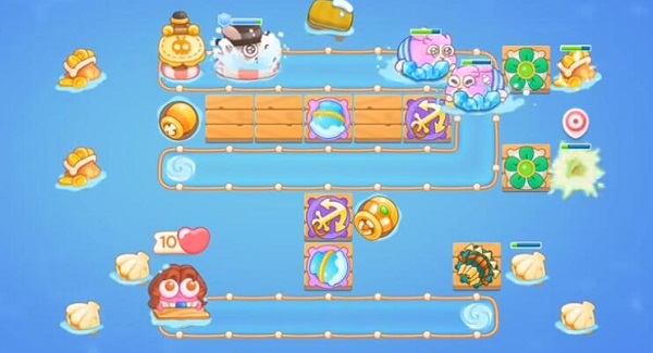 保卫萝卜4阿波尼克号第47关无道具金萝卜全清攻略 - 游戏熊