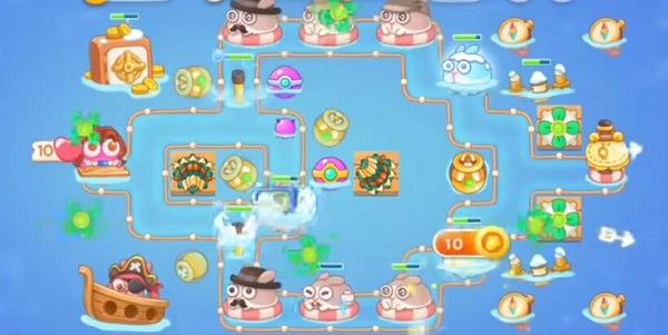 保卫萝卜4阿波尼克号第53关无道具金萝卜全清攻略 - 游戏熊