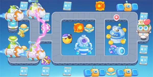 保卫萝卜4太空穿越第4关无道具金萝卜全清攻略 - 游戏熊