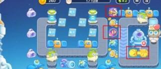 保卫萝卜4太空穿越第9关无道具金萝卜全清攻略 - 游戏熊