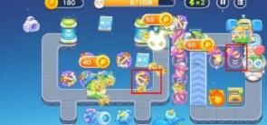 保卫萝卜4太空穿越第9关无道具金萝卜全清攻略 - 游戏熊