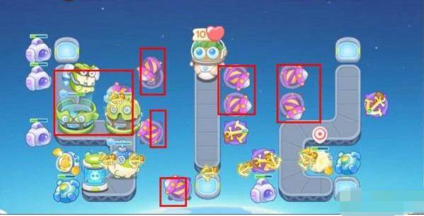 保卫萝卜4太空穿越第12关无道具金萝卜全清攻略 - 游戏熊