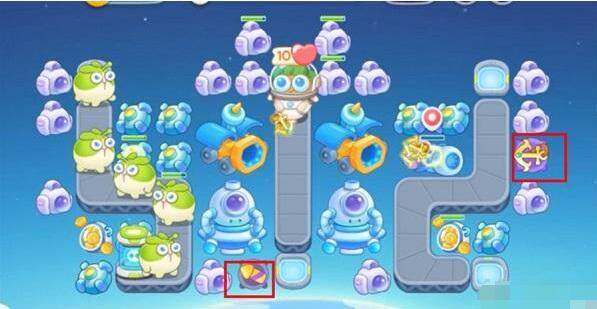 保卫萝卜4太空穿越第12关无道具金萝卜全清攻略 - 游戏熊