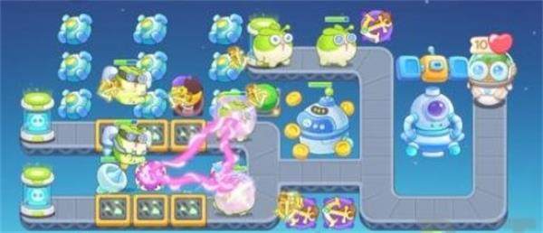 保卫萝卜4太空穿越第17关无道具金萝卜全清攻略 - 游戏熊