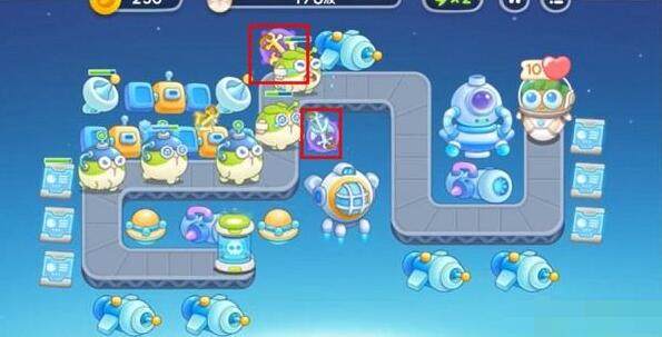 保卫萝卜4太空穿越第18关无道具金萝卜全清攻略 - 游戏熊