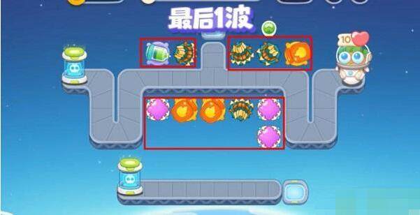 保卫萝卜4太空穿越第21关无道具金萝卜全清攻略 - 游戏熊