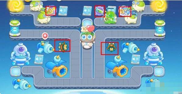 保卫萝卜4太空穿越第23关无道具金萝卜全清攻略 - 游戏熊